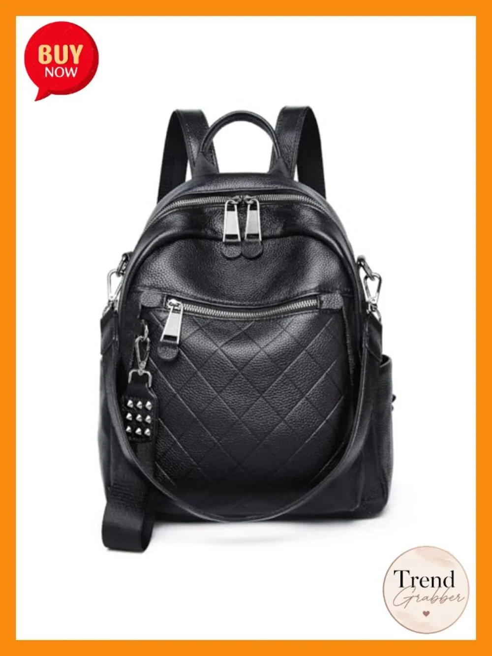Genuine Leather Backpack Purse for Women Anti-Theft Travel College Bag